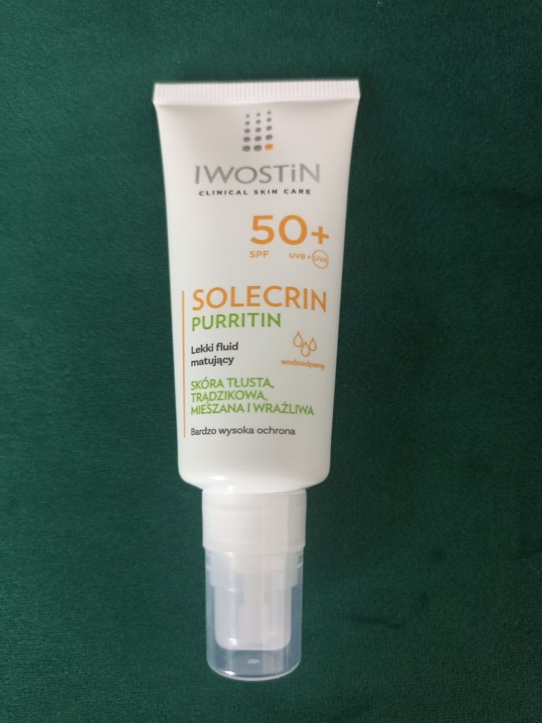 Iwostin spf 50+ lekki fluid matujący solecrin purrtin