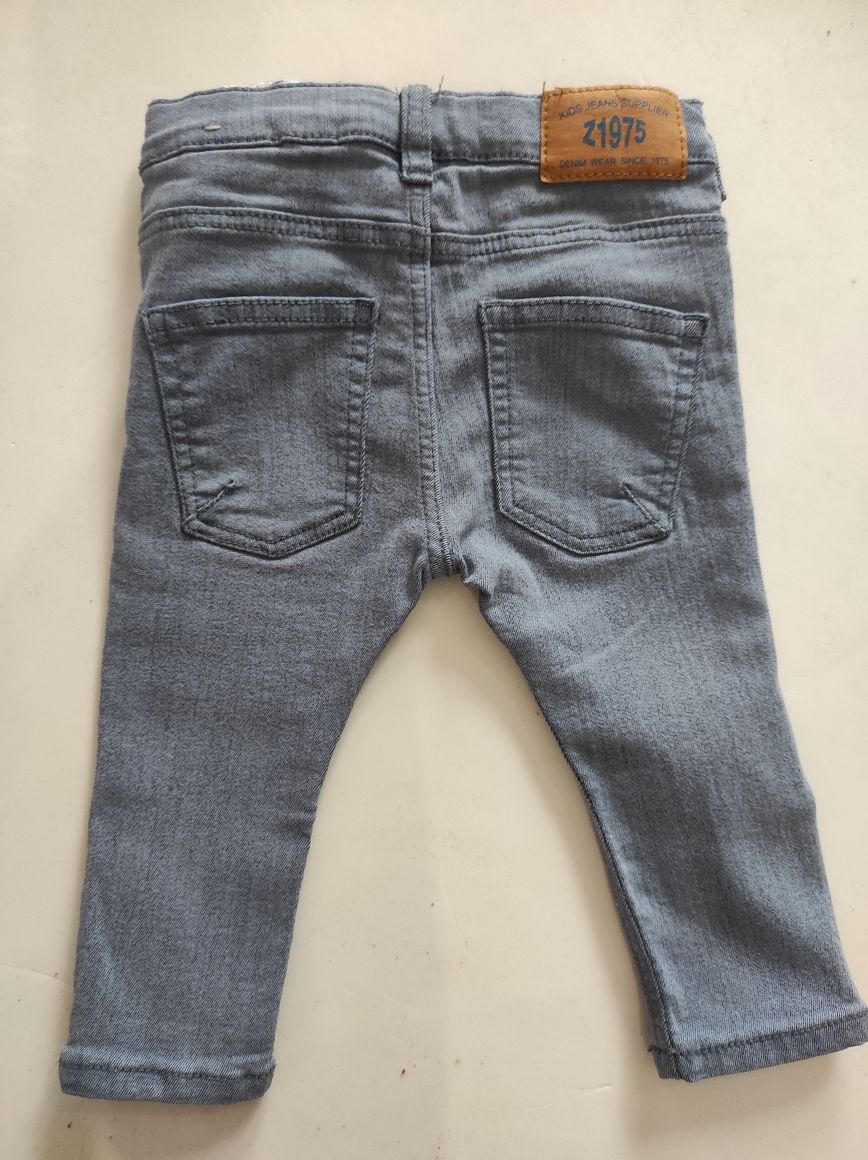 Spodnie skinny Zara 74 chłopiec jeans jeansowe