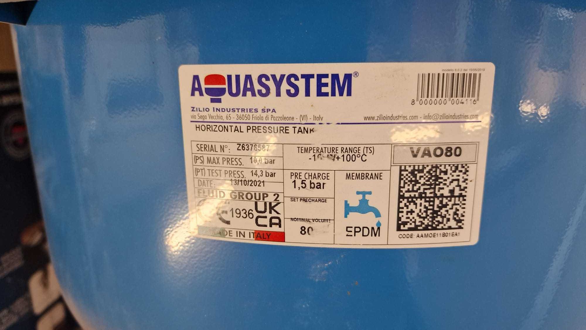 Pompa MHK1 1300 ze zbiornikiem AQUASYSTEM 80L