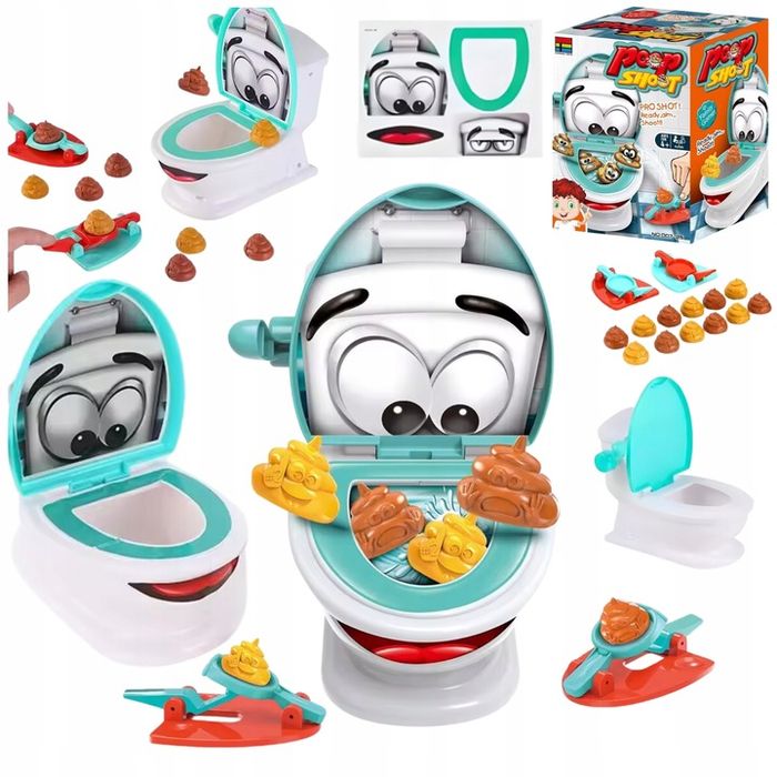 Gra Zręcznościowa Wrzuć Kupę Do Sedesu Śmieszna Towarzyska Dla Rodziny