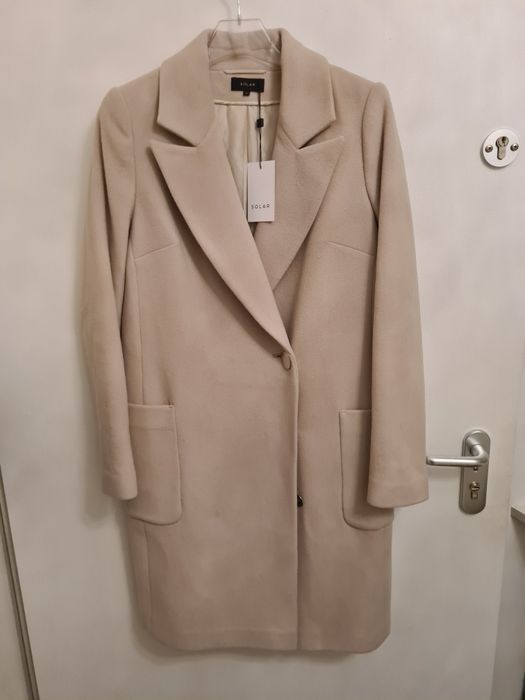 SOLAR nowy wełniany plaszcz