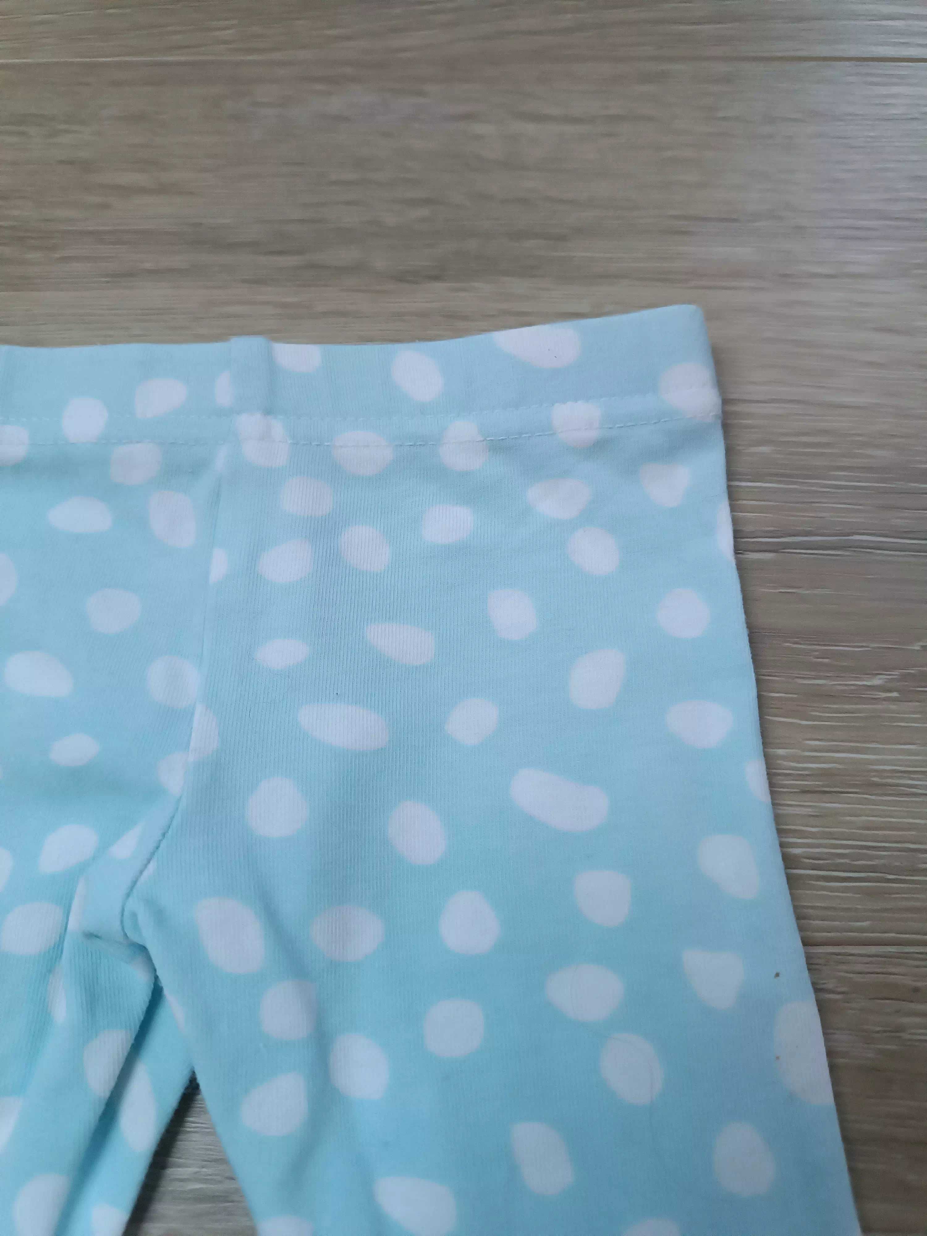 Spodnie spodenki legginsy x2 kwiatki plamki 'F&F' 'ICA' 50