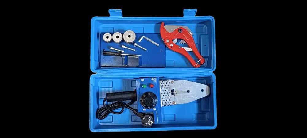 Паяльник для пластикових труб WMT 20-32 мм. 800 Вт + ножиці для труб