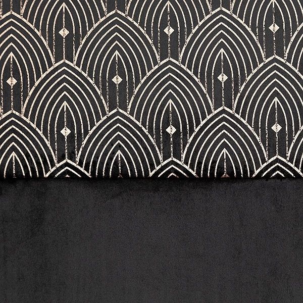 Zasłona Welurowa na Przelotkach 140x250 Dekoracyjna Agnes Czarna