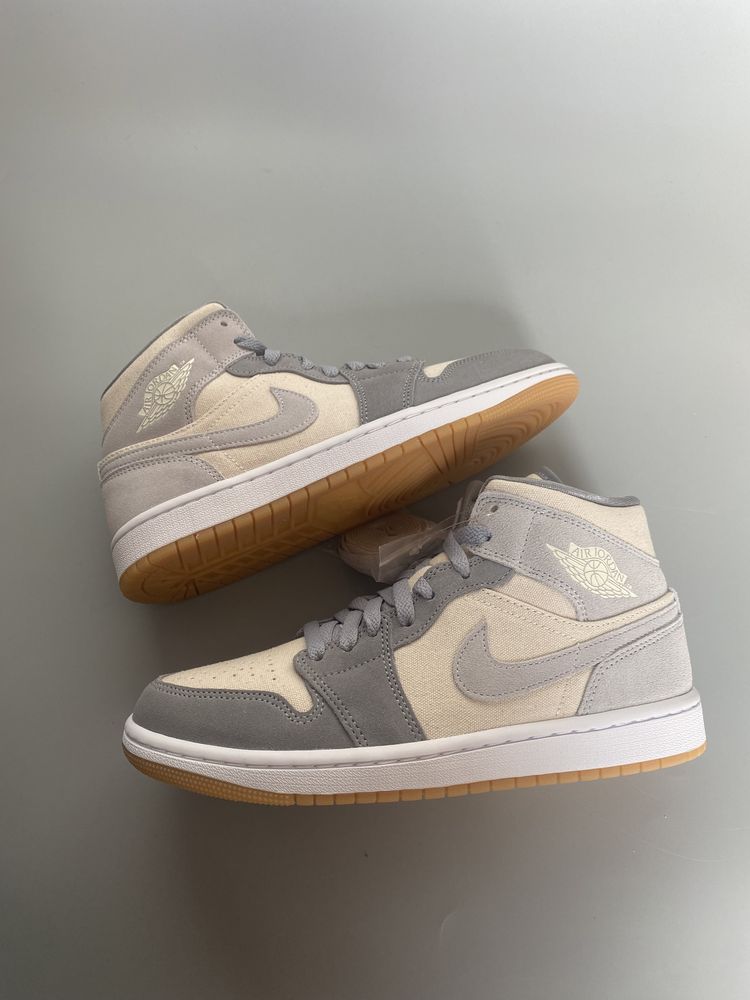 Jordan 1 Mid SE Coconut Milk Particle Grey 40