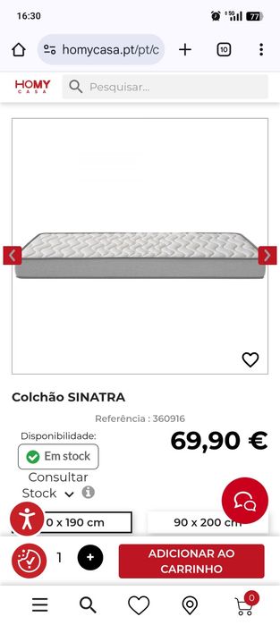 Colchão solteiro como novo