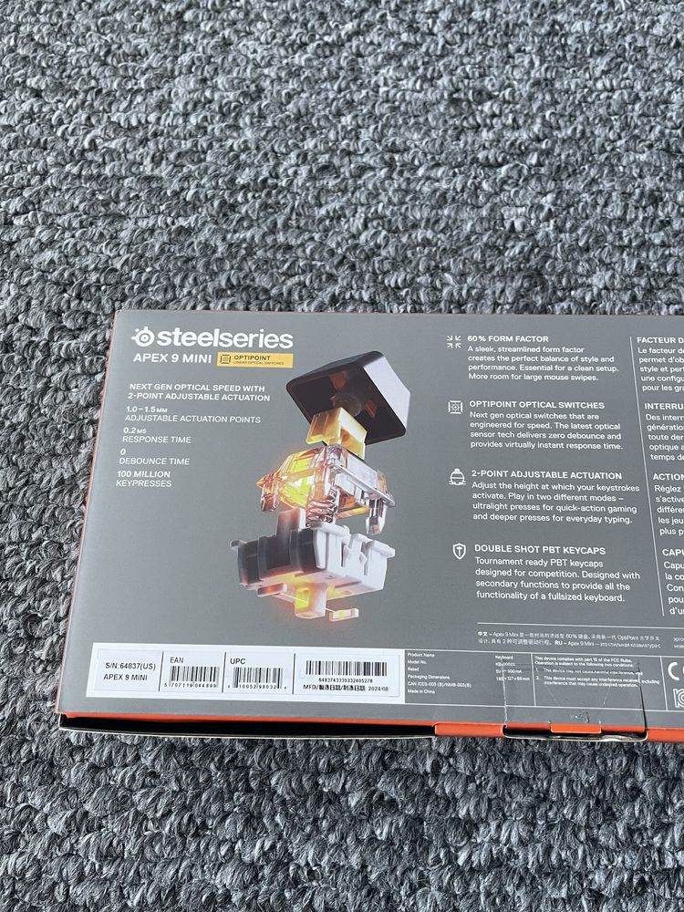 Klawiatura mechaniczna steelseries apex 9 mini