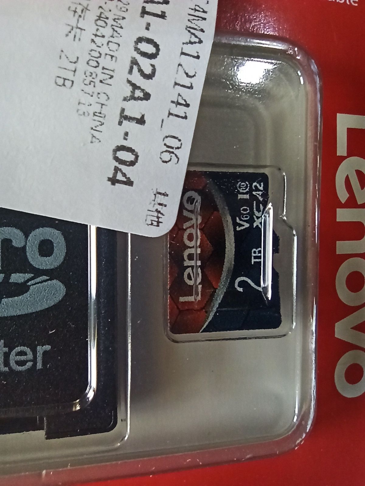 karta micro SD 2 TB firmy Lenovo