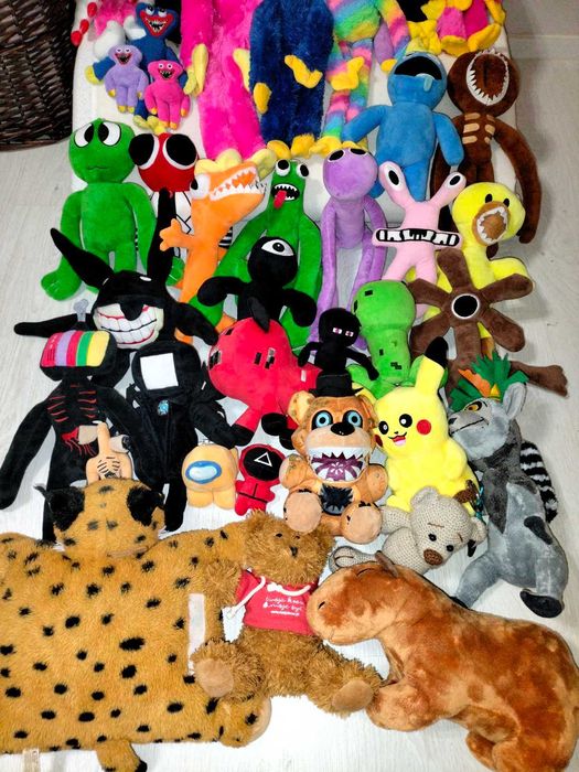 М'які іграшки Minecraft,Squid game,Five night at Freddy's та інші