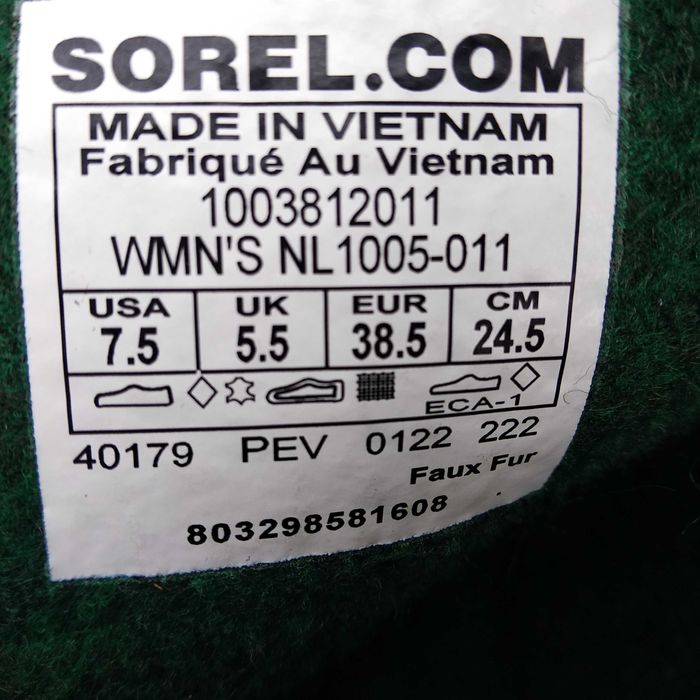 Зимние термо ботинки SOREL - 38 р. Waterproof