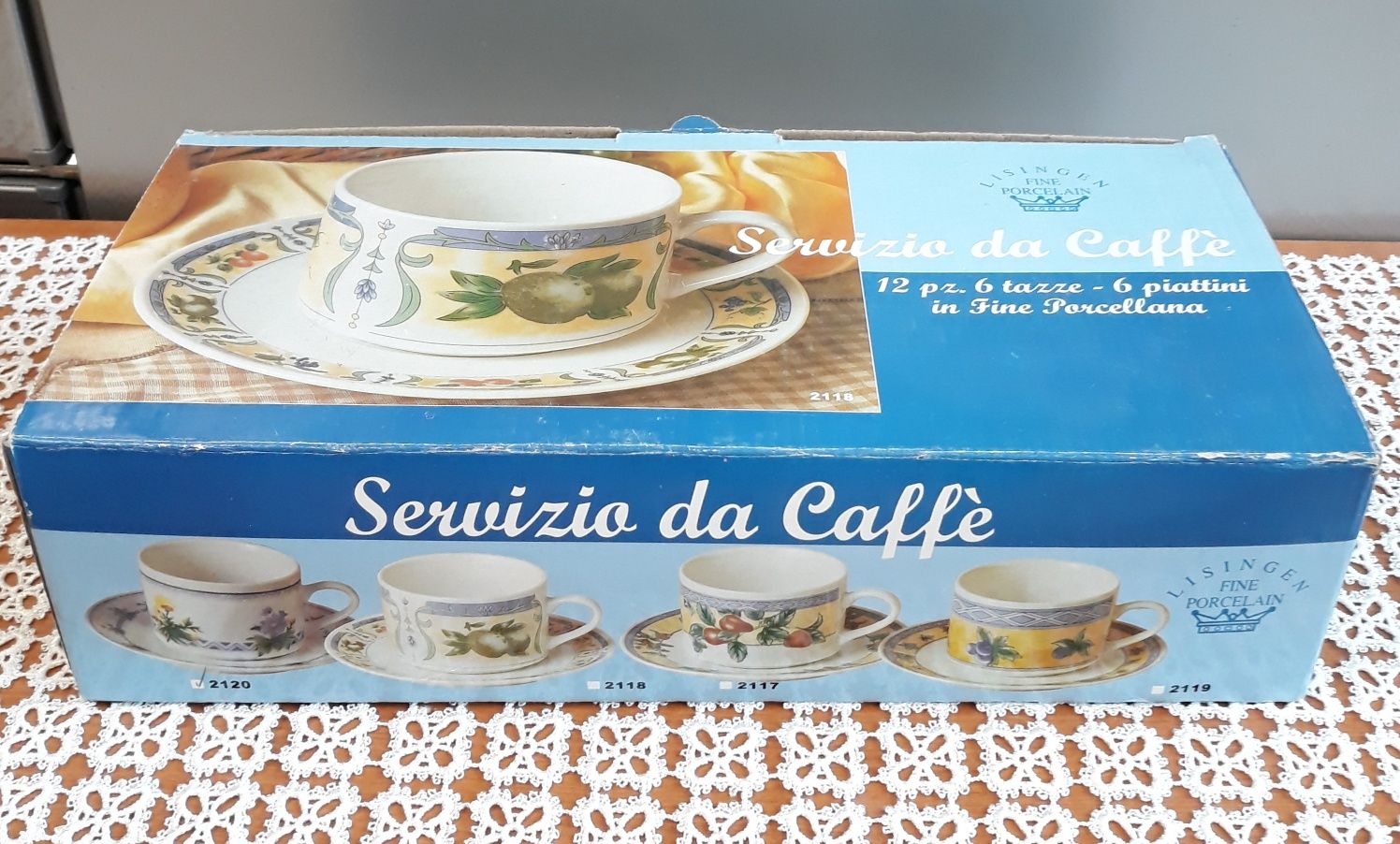 Filiżanki komplet 6 sztuk,0,2litra,LISINGEN fine porcelain