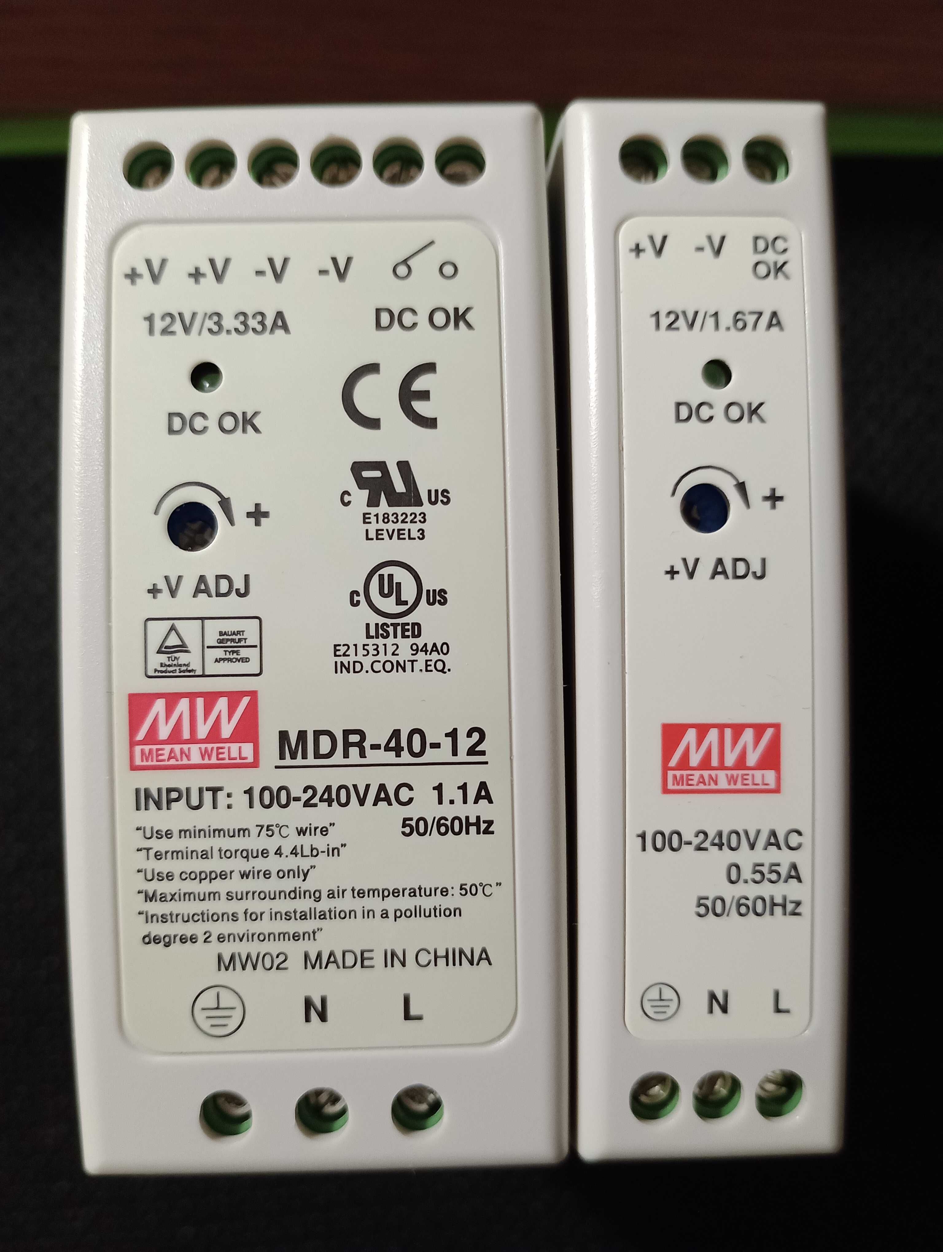 Блоки живлення Smart MDR 12 В Mean Well на DIN-рейку