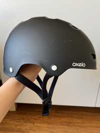 Kask ochronny 52-55 cm na rolki, hulajnogę, Oxelo Decathlon dziecko