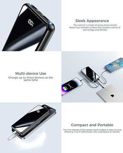 YILANS Power Bank 20000 mAh – szybkie ładowanie PD 22,5 W