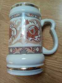 kufel porcelana ozdobny vintage