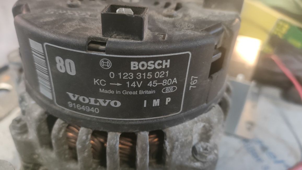 Alternator Bosch zregenerowany Volvo S40 V40 1.6 1.8 2.0 80A