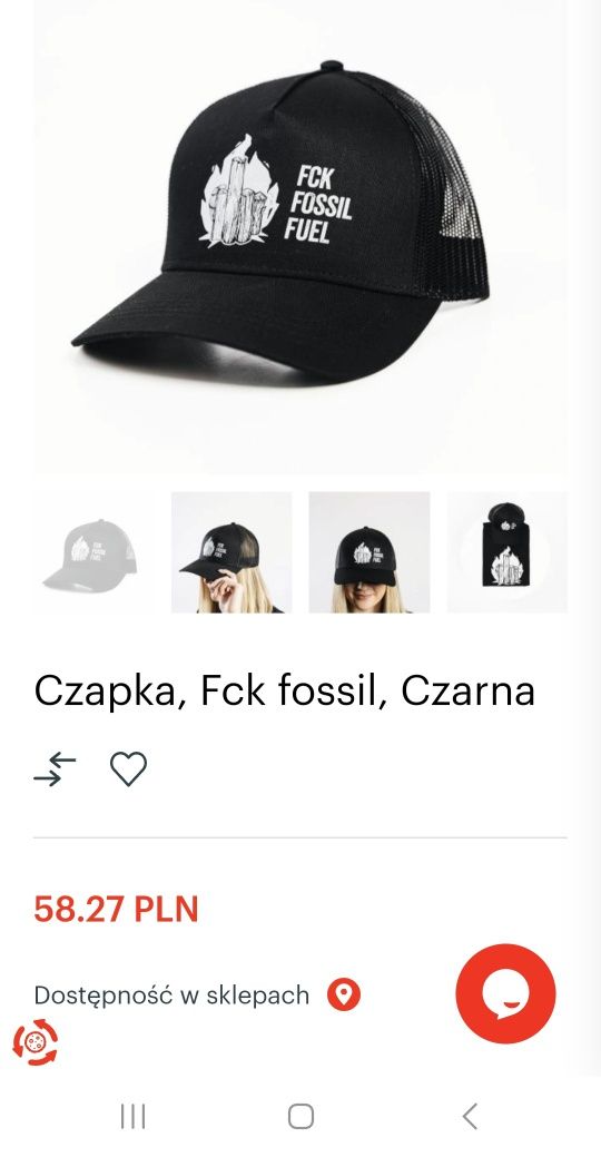 Koszulka czapeczka t-shirt czapka FCK Fossil