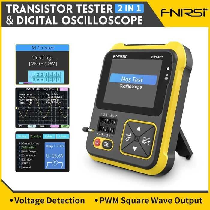 Осциллограф мини карманный Fnirsi DSO-TC2 тестер Щуп осциллографа