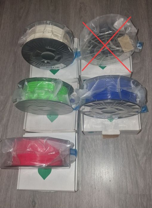 Filamentos ABS Usados Unidade ou Tudo