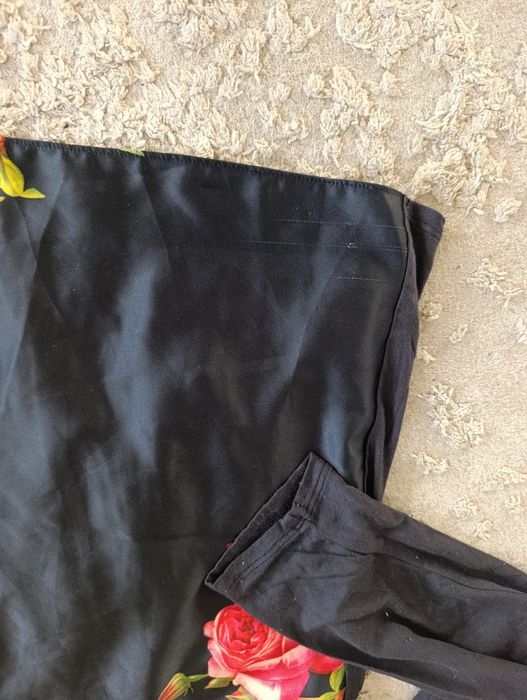 Komplet piżamy bluzka spodnie Ala satynowe bielizna nocna XL l