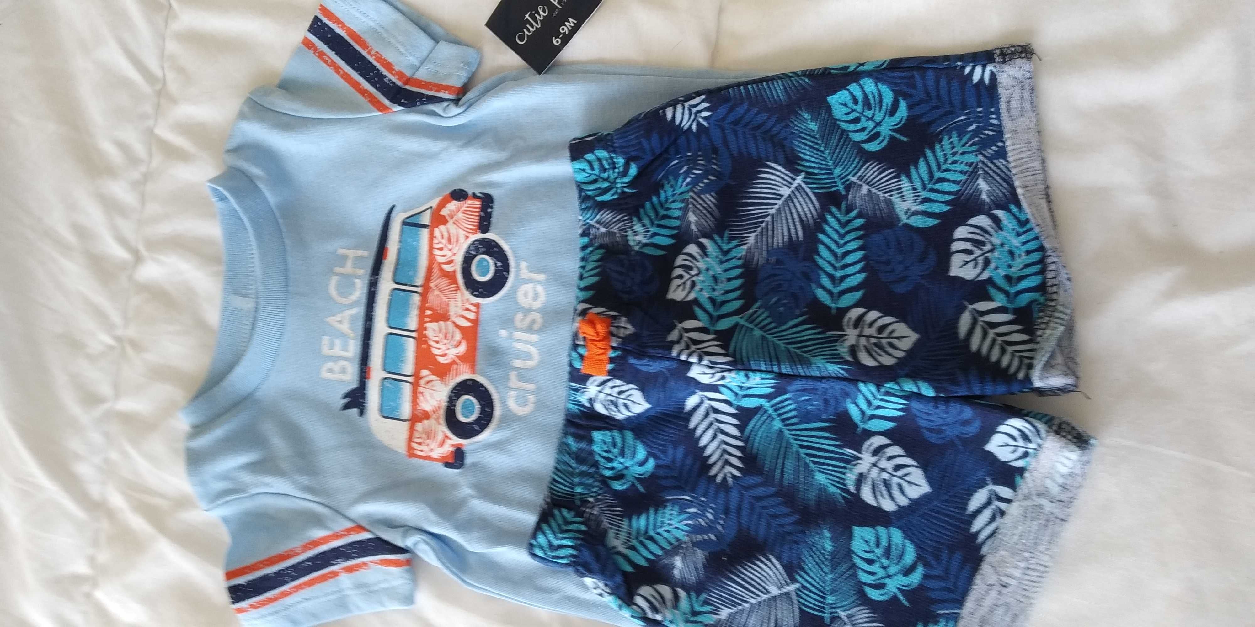 Conjunto calção e t-shirt - Tam.6/9meses