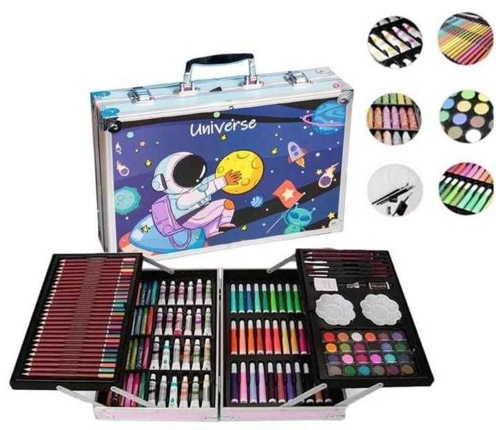 Набір для творчості "Астронавт" 145 предметів | Олівці Фарби