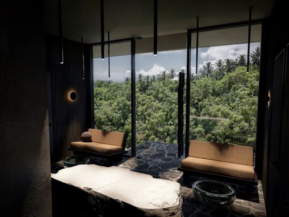 Уединение среди тропических джунглей Бали с панорамными видами,Убуд