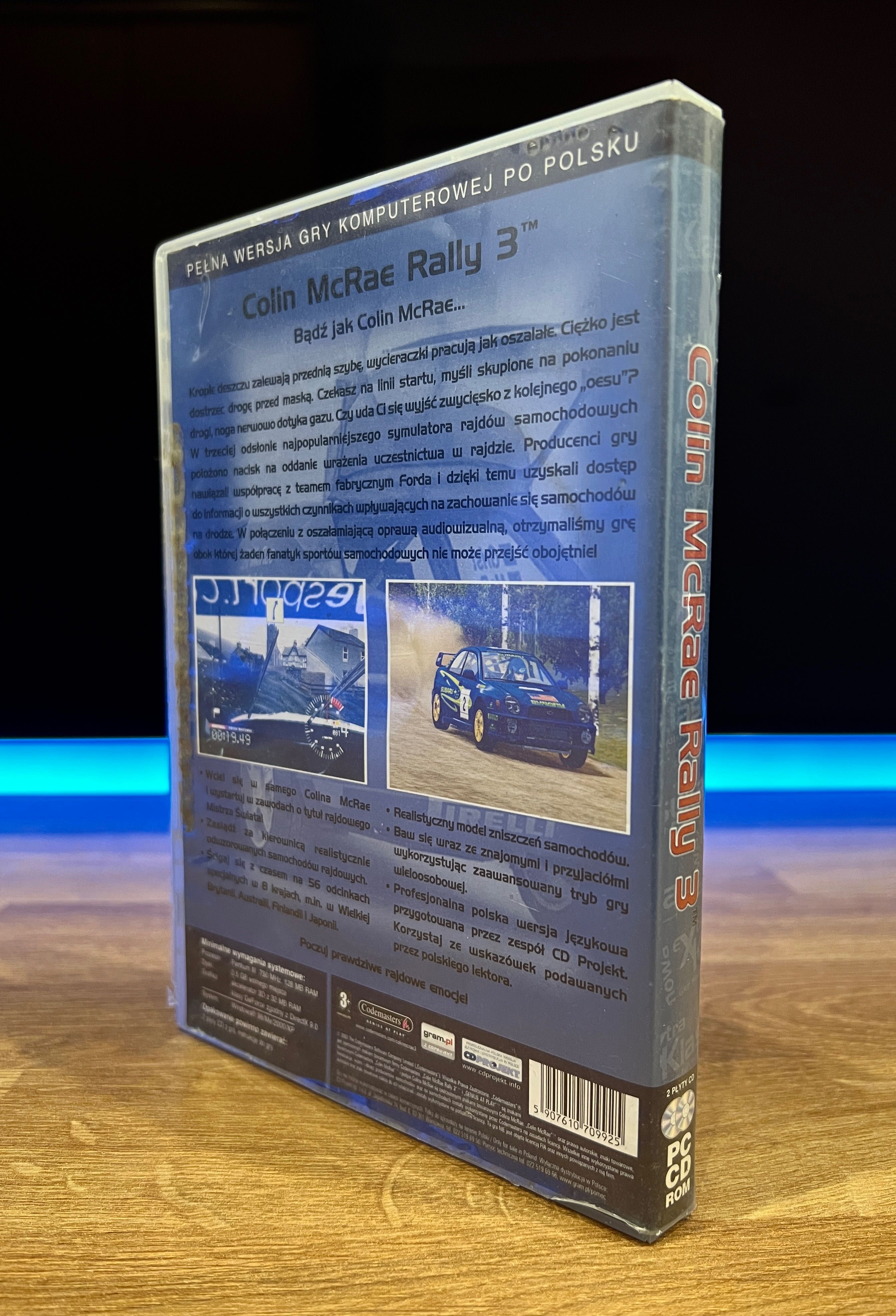 Colin McRae Rally 3 (PC PL 2003) DVD BOX polskie wydanie eXtra Klasyka