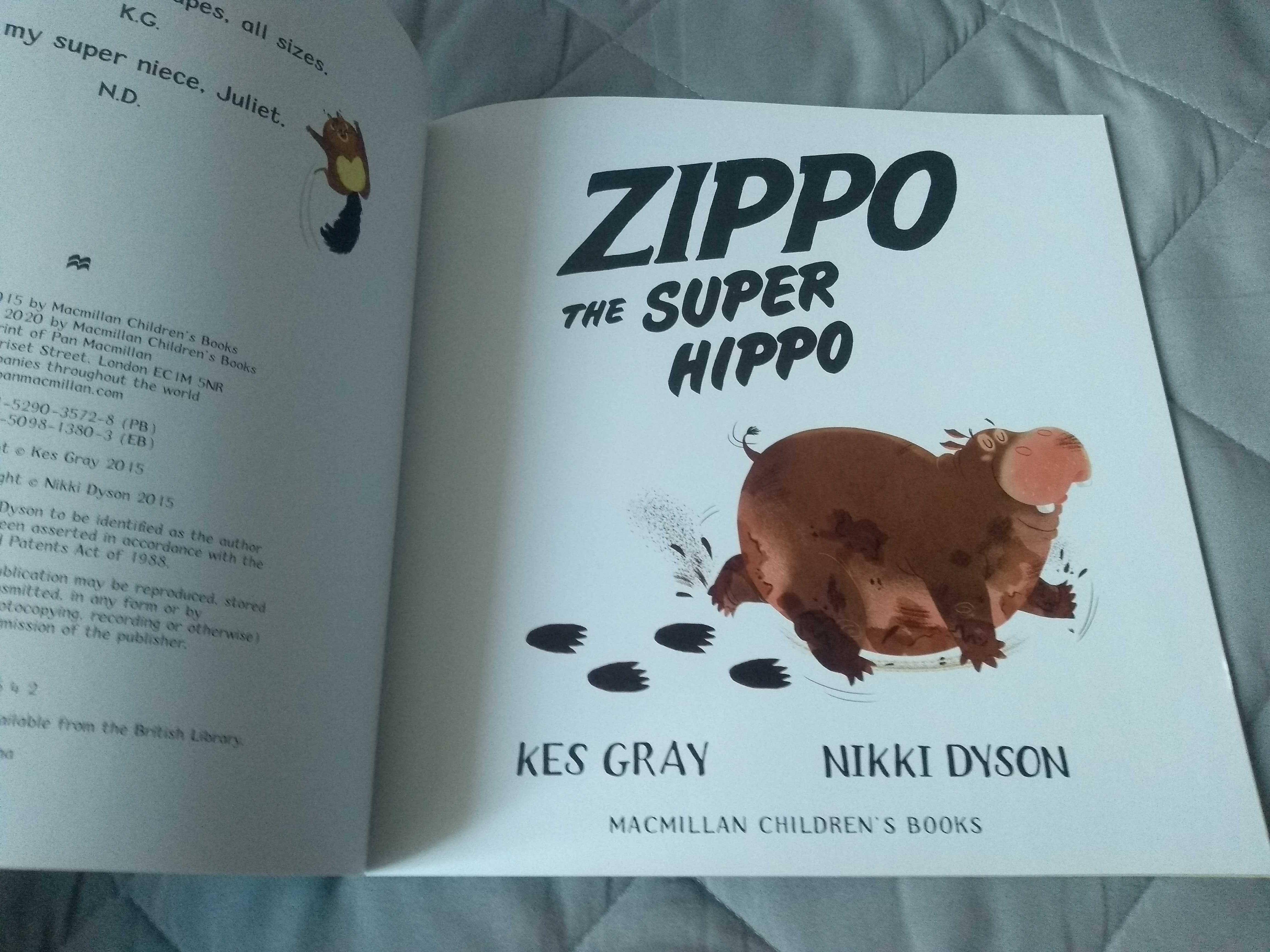 Książka po angielsku Zippo The Super Hippo, Kes Gray