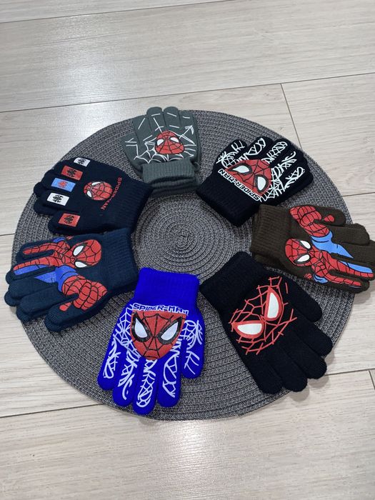 Рукавиці, перчатки дитячі Спайдер, Бетмен з начісом(перчатки детские)