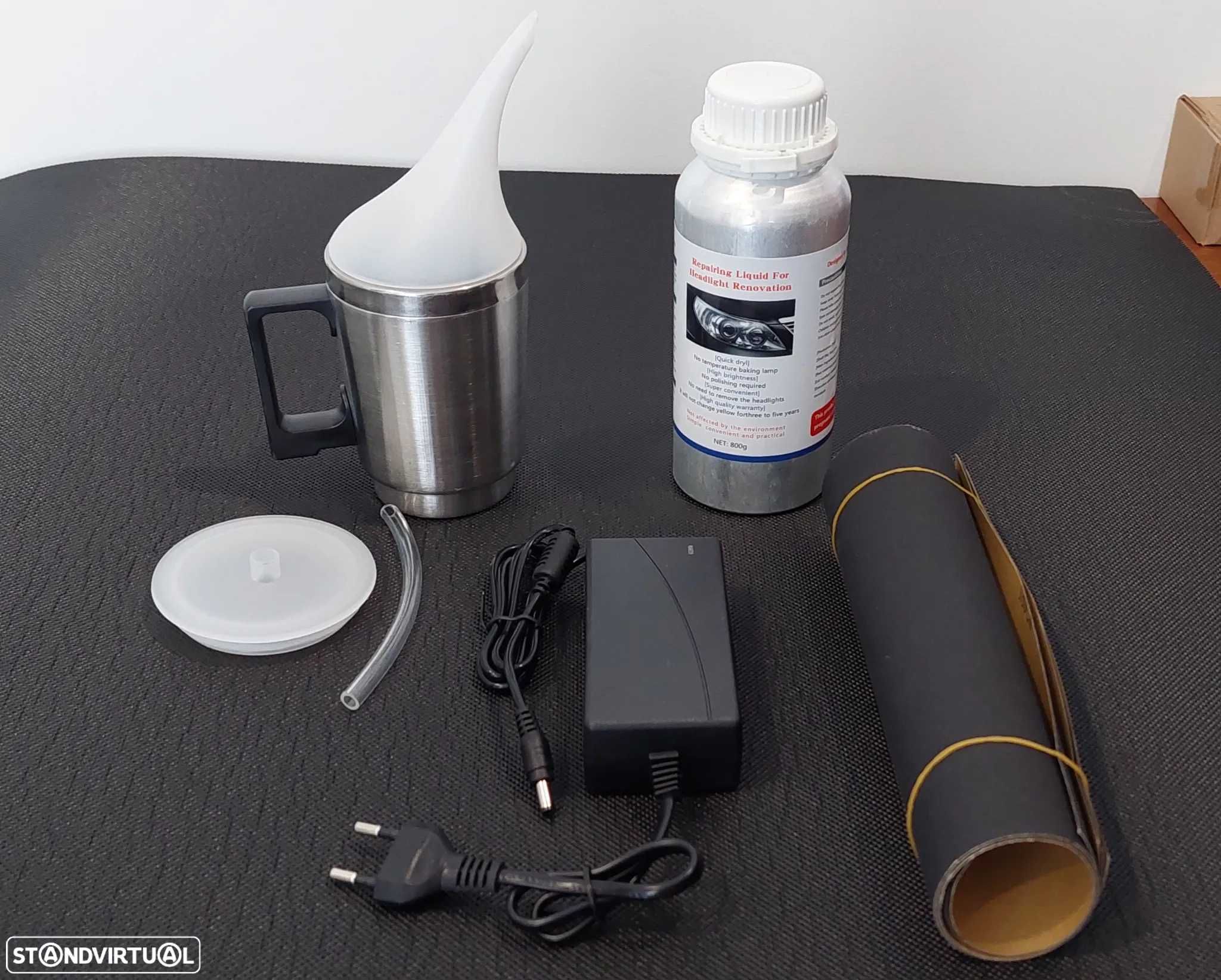 Kit para Polir Faróis Universal Multimarcas - Vapor Polimeração