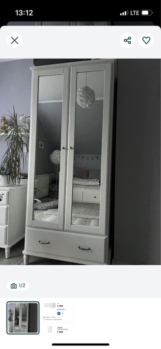 Biała szafa IKEA