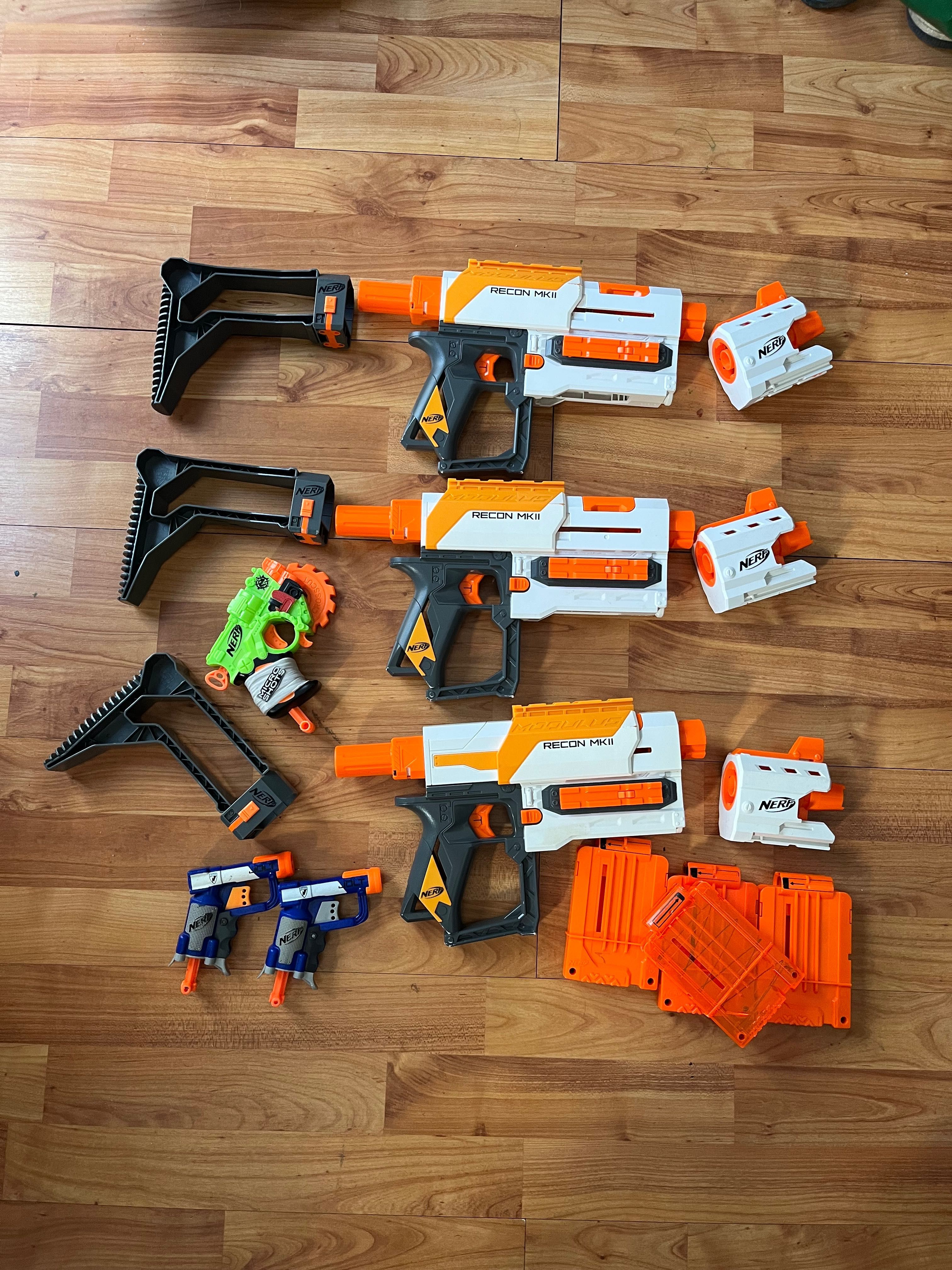 6 Nerfs e 5 carregadores