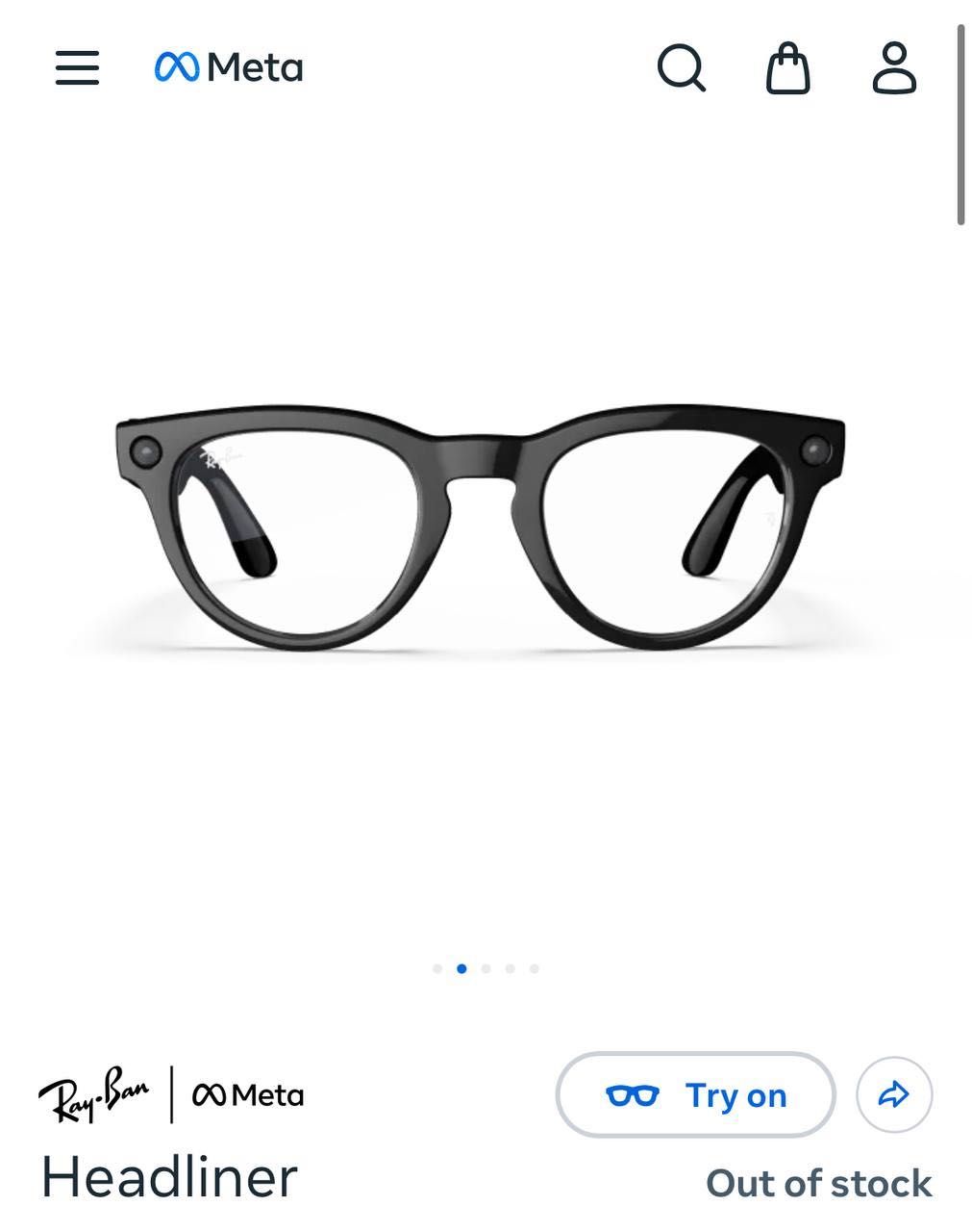 Ray-Ban Meta Headliner – Óculos Inteligentes, Como Novos