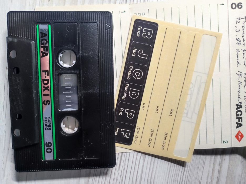 Аудіокасети Agfa F-DX 1S, LNX, HR-S, Fe 1