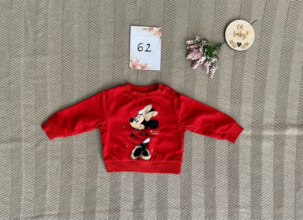 Wyprzedaż nowa bluza myszka minnie sinsay 62