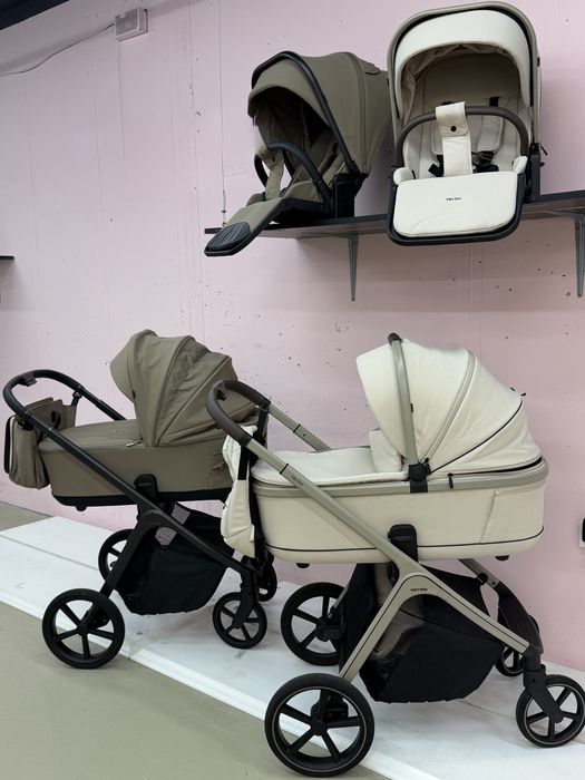 Коляска Carrello Vector 2в1 беж світла молочна люлька прогулка карело