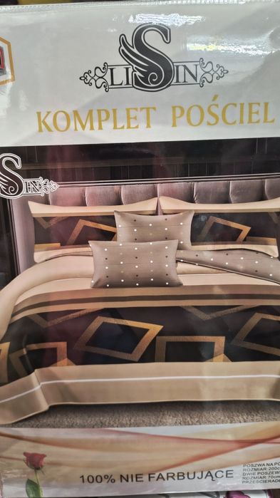 Pościel poszwa i poszewki z prześcieradłem komplet 220x200