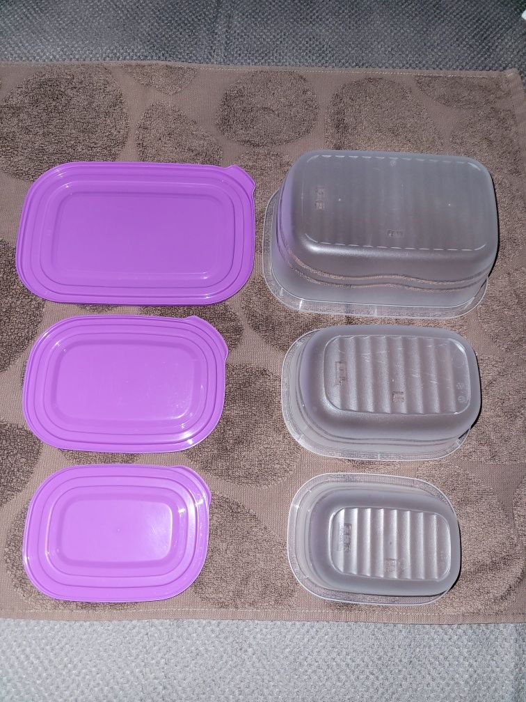 3 Pojemniki Plastikowe do przechowywania żywności/ Pojem 1  0.5  0.25