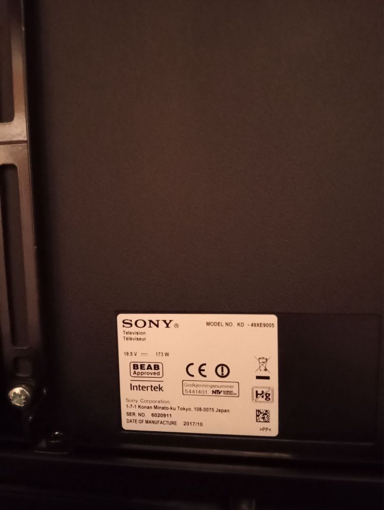 Telewizor Sony KD - 49XE9005