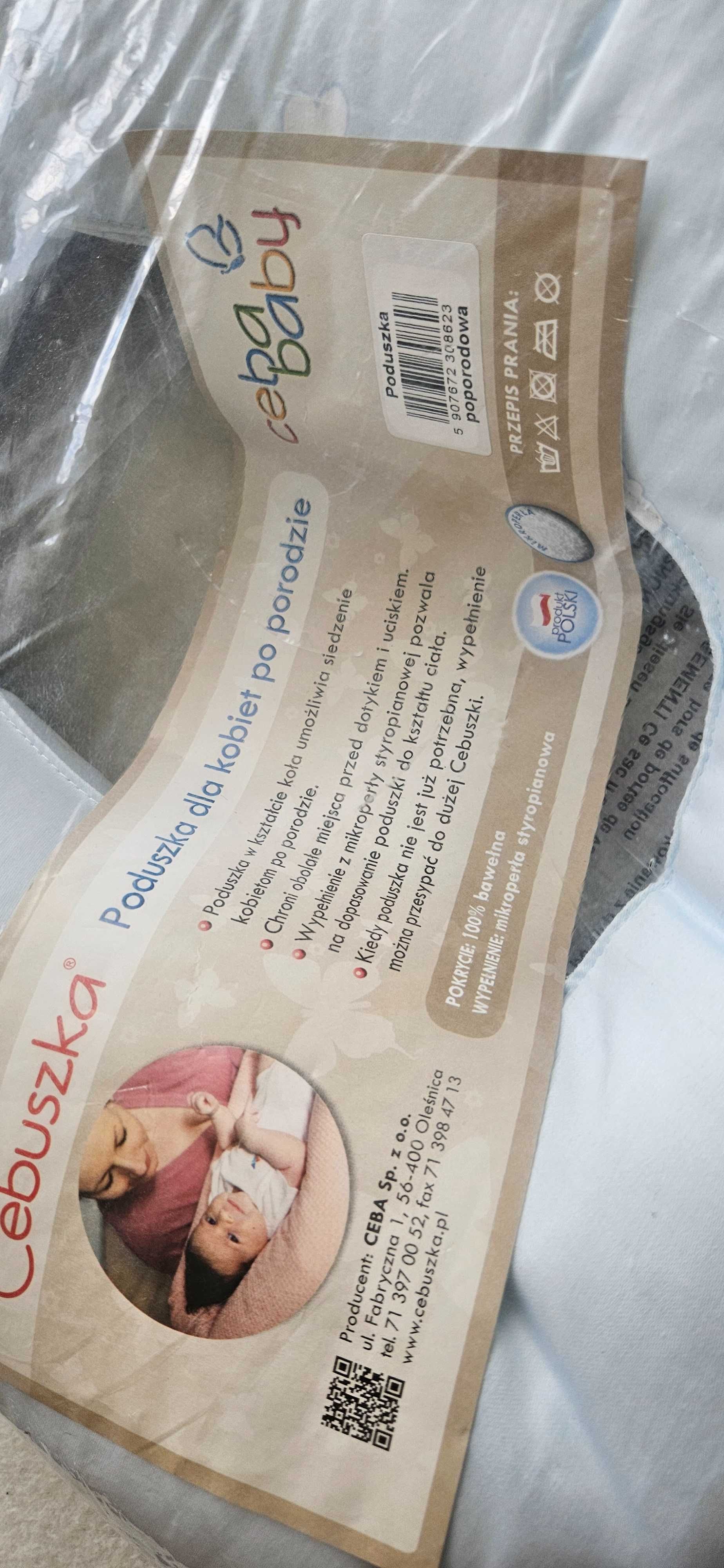 Poduszka poporodowa do siadania po porodzie z dziurką karmienia Cebusz
