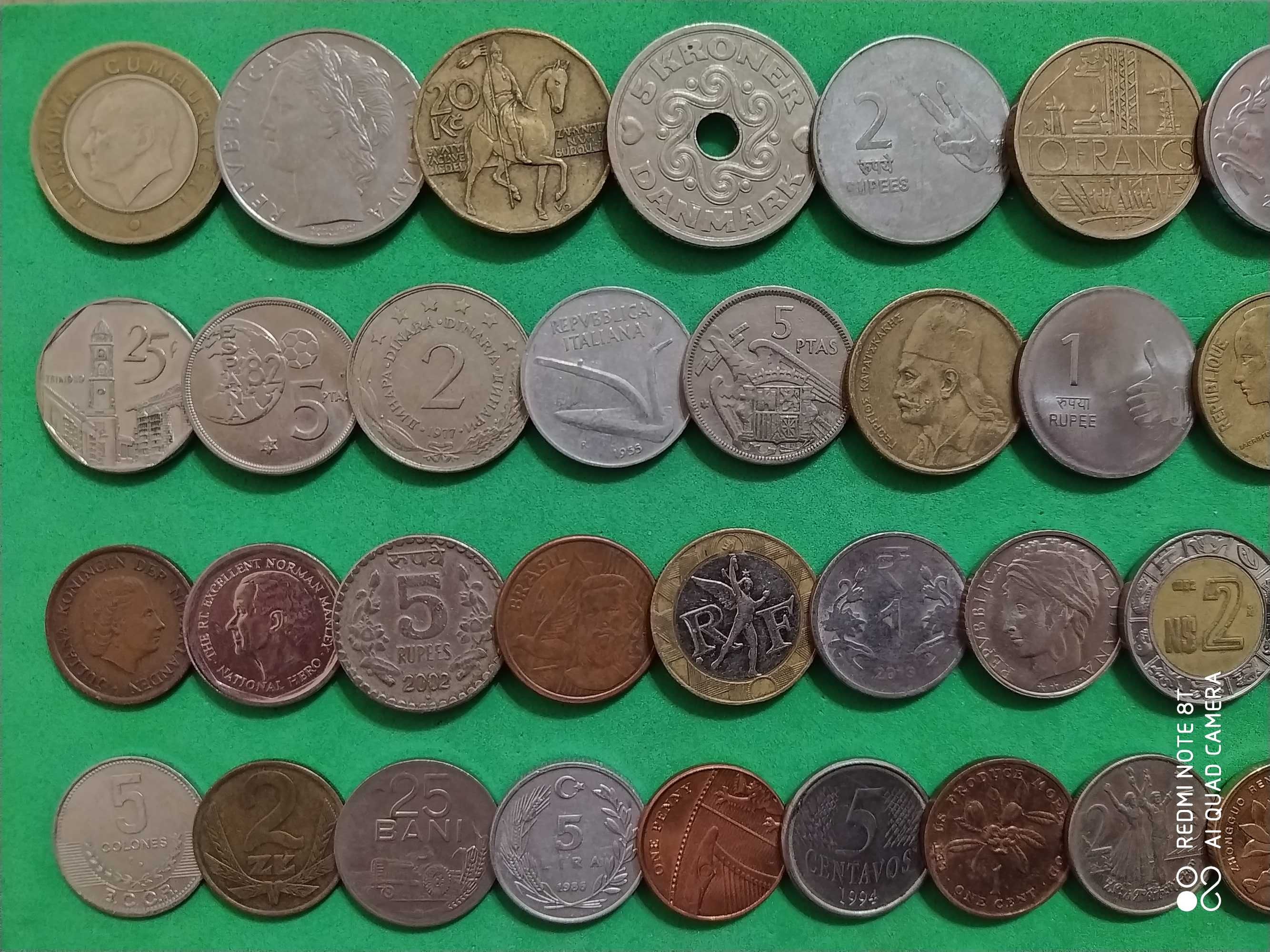 Монети світу всі континенти 100 шт без повторів №1
