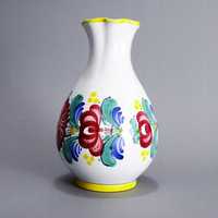 ręcznie malowany wazon gliniany w stylu etno