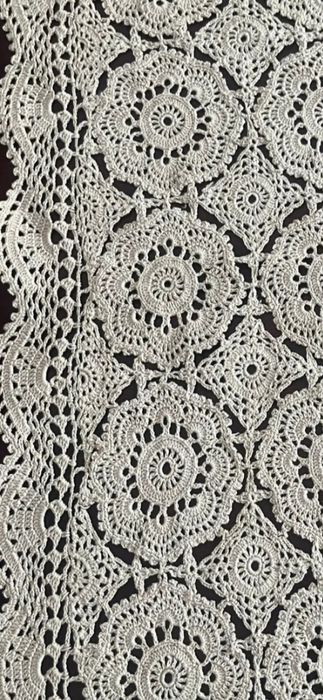 Três naperons novos em crochê