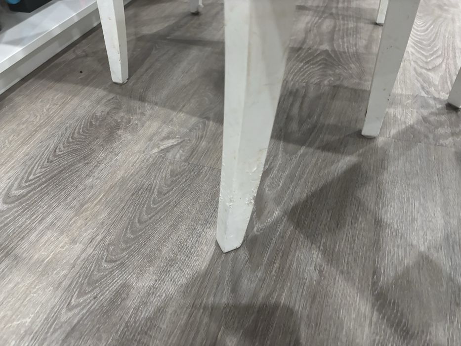 6 cadeiras tecido cinza