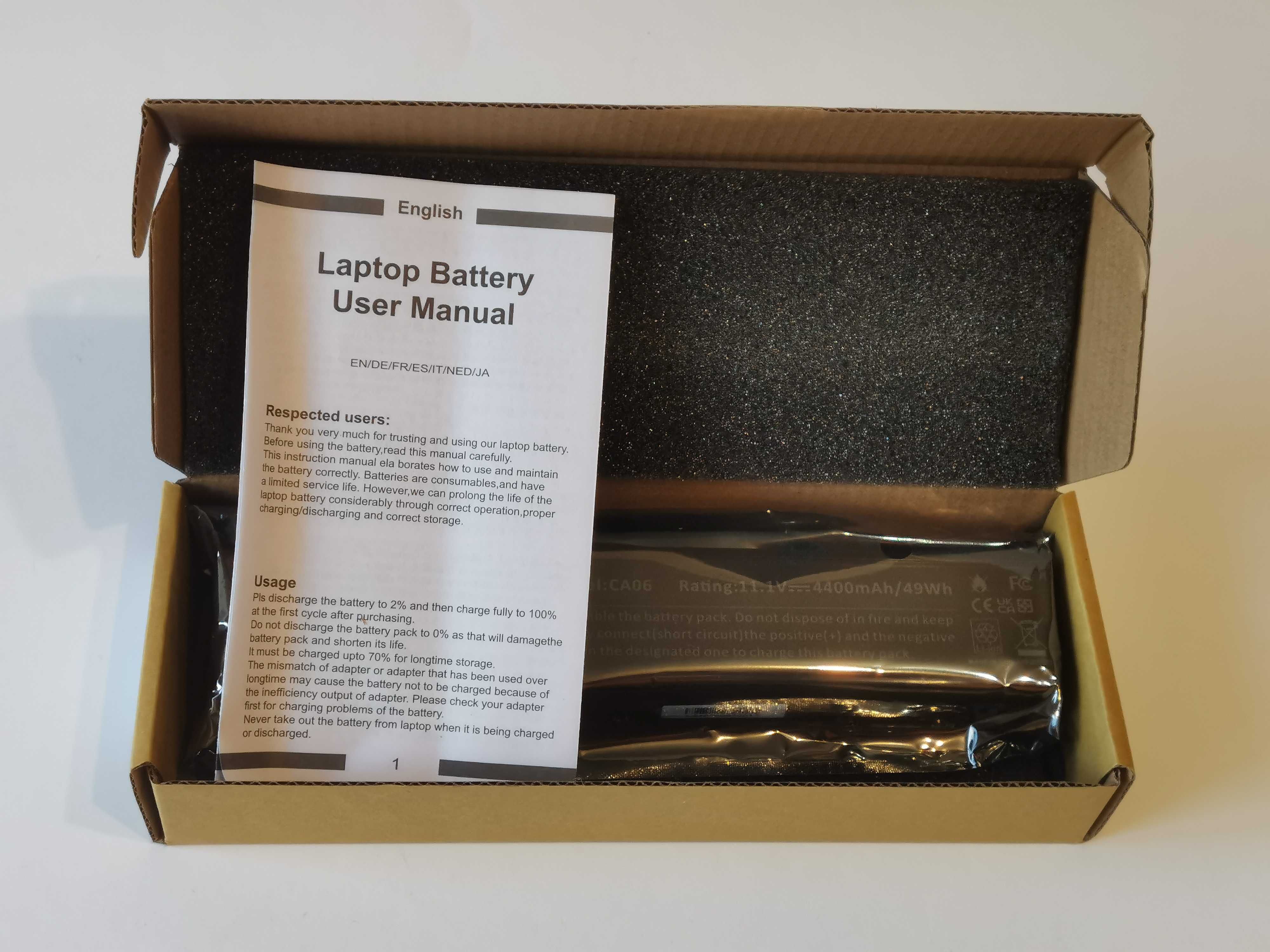 Батарея HP 650 G1, партномер CA06