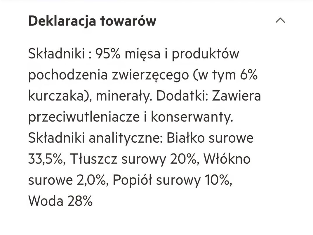 100szt Kabanosy dla kota bez ZBÓŻ dwa smaki kurczak i ryba 
20 opakowa