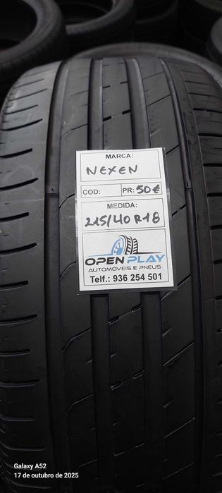 PNEUS SEMI-NOVOS COM 90% PISO 215 40 R18