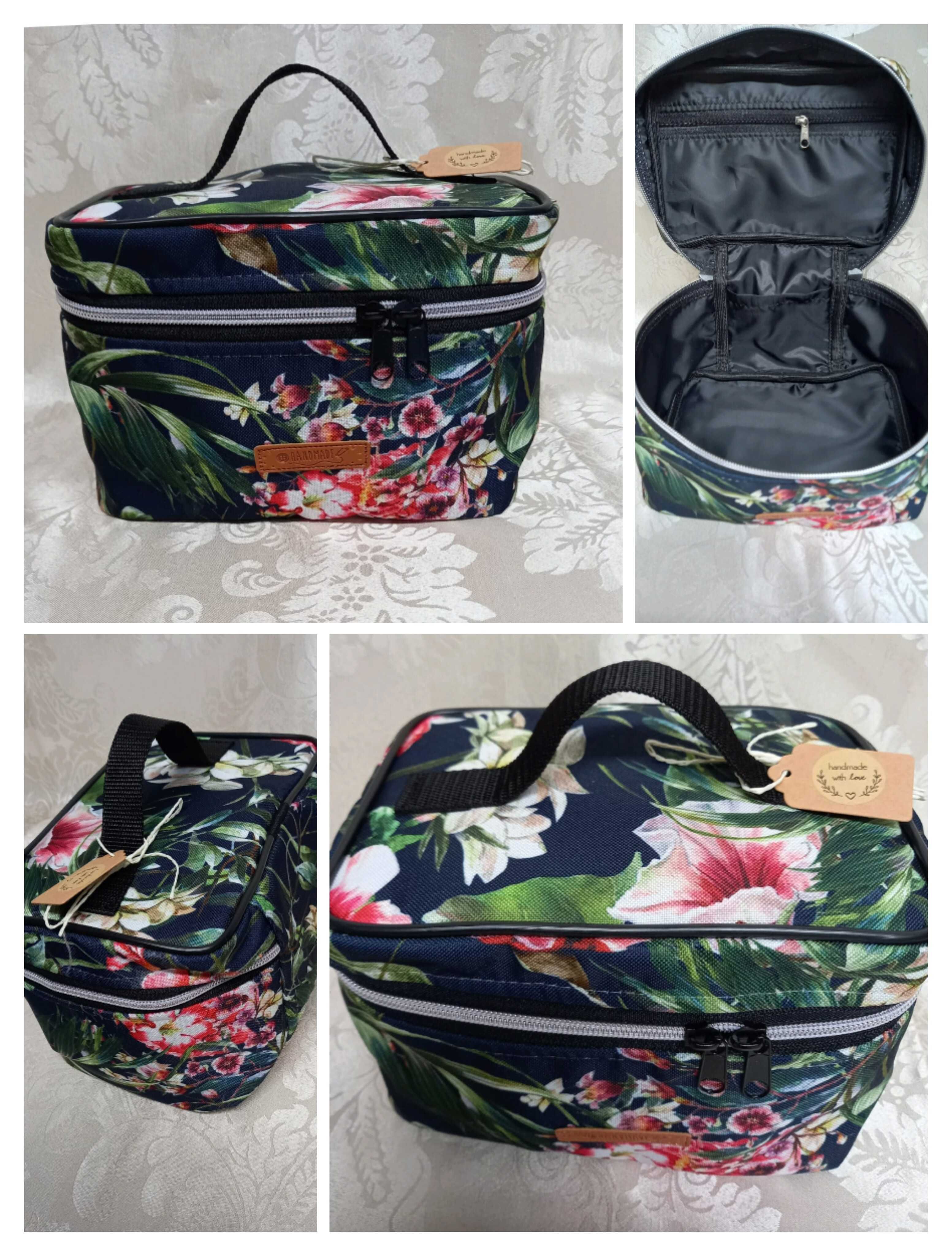 Kuferek kosmetyczka organizer handmade rękodzieło artystyczne