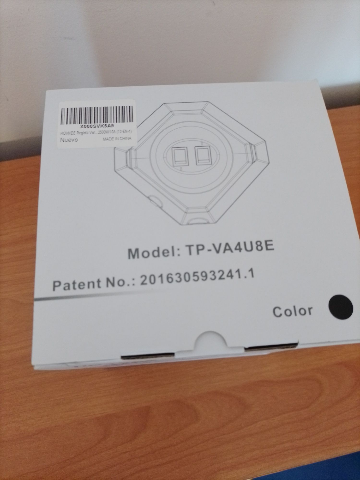 HOVNEE listwa zasilająca z 8 gniazd 2500 W/10 A, z 4 porty USb 5v/4.5A